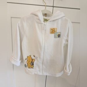 Disney White Hoodie with Classic Winnie the Pooh Patches